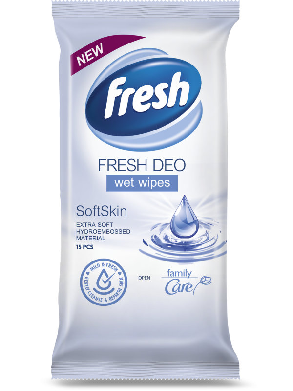 Fresh Deo Vlhčené obrúsky 15 ks