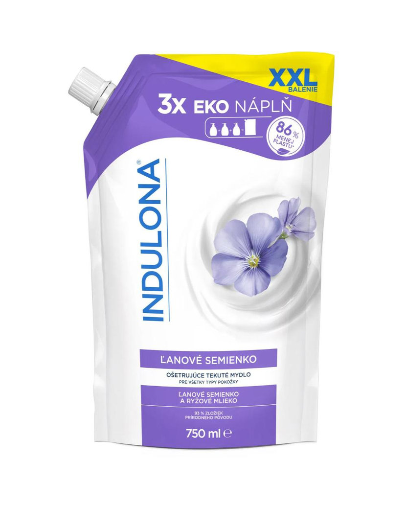 Indulona Ľanové semienko Ošetrujúce tekuté mydlo 750 ml