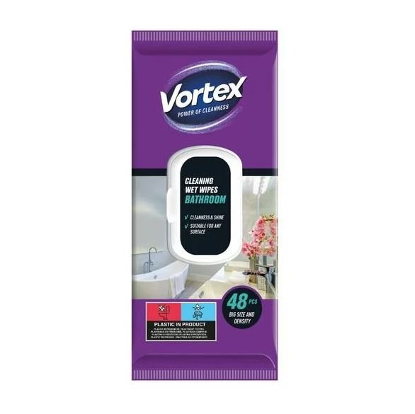 Vortex Čistiace vlhčené obrúsky do kúpeľne  48 ks