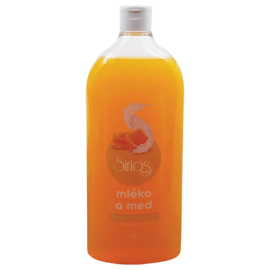 Sirios Herb Tekuté mydlo Mlieko a med 1 l