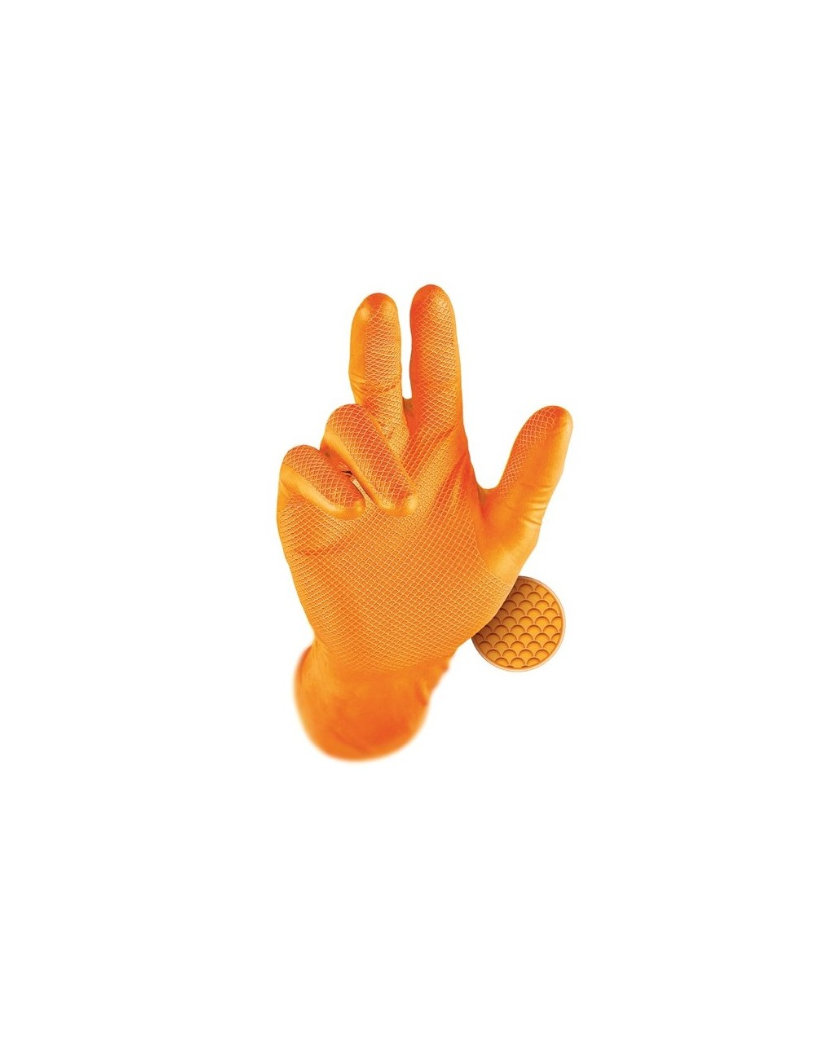 Grippaz 246OR Jednorazové nitrilové rukavice 50 ks