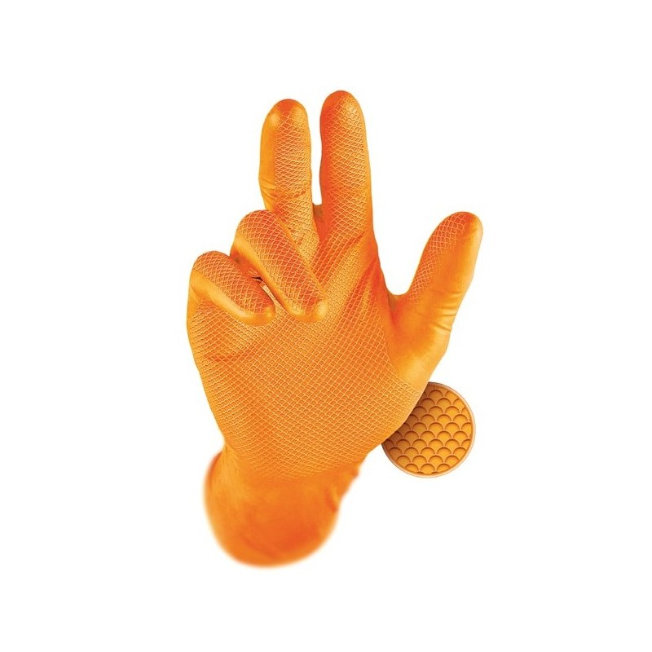Grippaz 246OR Jednorazové nitrilové rukavice 50 ks