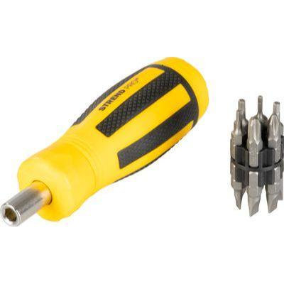 Strend Pro Sada bitov SDX33-112, 13 dielna, s račňovým skrutkovačom