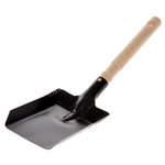 Cedric Lopatka kovová s drevenou rúčkou čierna