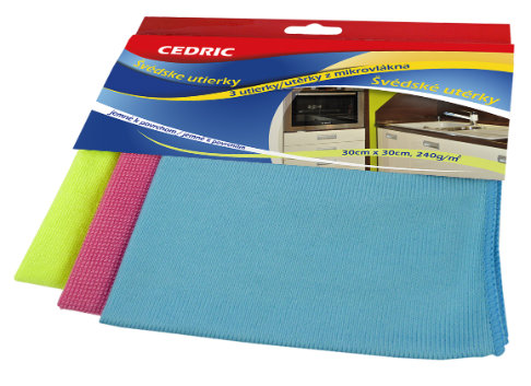 Cedric Prachovka mikrovlákno 30x30 cm, 3 ks