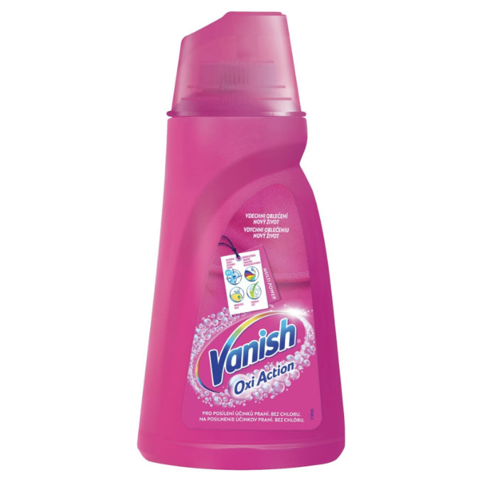 Vanish Oxi Action Pink Odstraňovač škvŕn 1 l