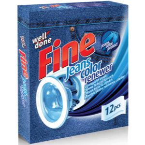 Well Done FINE Obrúsky do práčky na obnovu džínsových oblečení 12 ks