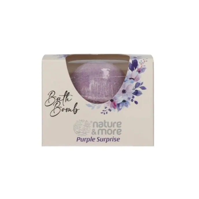 Nature & More Bomba do kúpeľa Purple Surprise 85 g