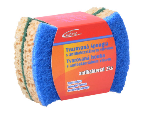 Cedric Špongia profilovaná antibakteriálna 2 ks
