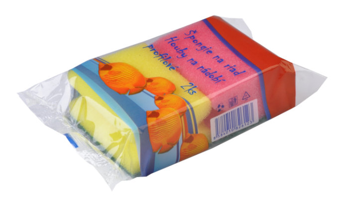 Cedric Špongia na riad profilovaná farebná 2 ks