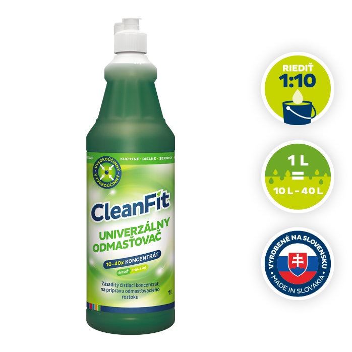 CleanFit Univerzálny Odmasťovač Čistiaci koncentrát 1 L