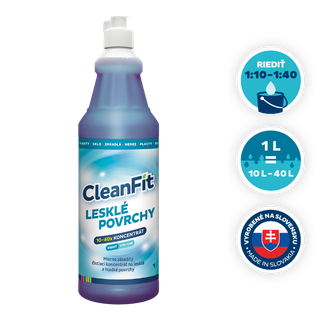 CleanFit Lesklé Povrchy Čistiaci koncentrát 1 L