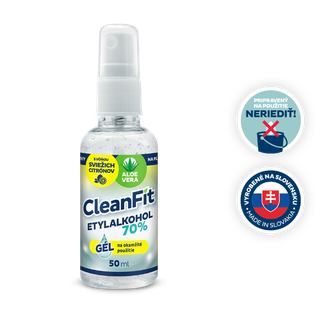 CleanFit Etylalkohol Citrus Dezinfekčný gél 50 ml