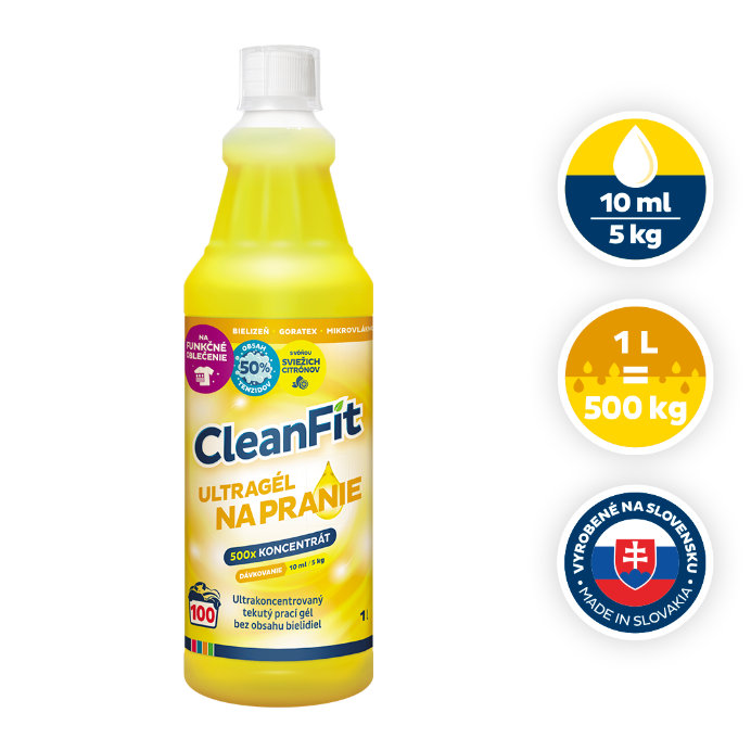 CleanFit Ultragél na pranie koncentrát 1 L