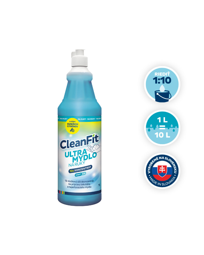 CleanFit Ultra Mydlo na ruky koncentrát 1 L