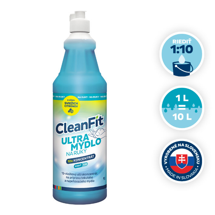 CleanFit Ultra Mydlo na ruky koncentrát 1 L