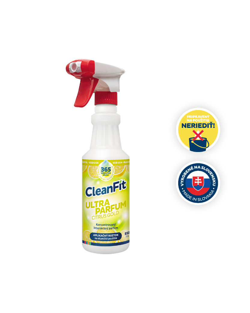 CleanFit Ultra Parfum Citrus Gold Osviežovač 550 ml