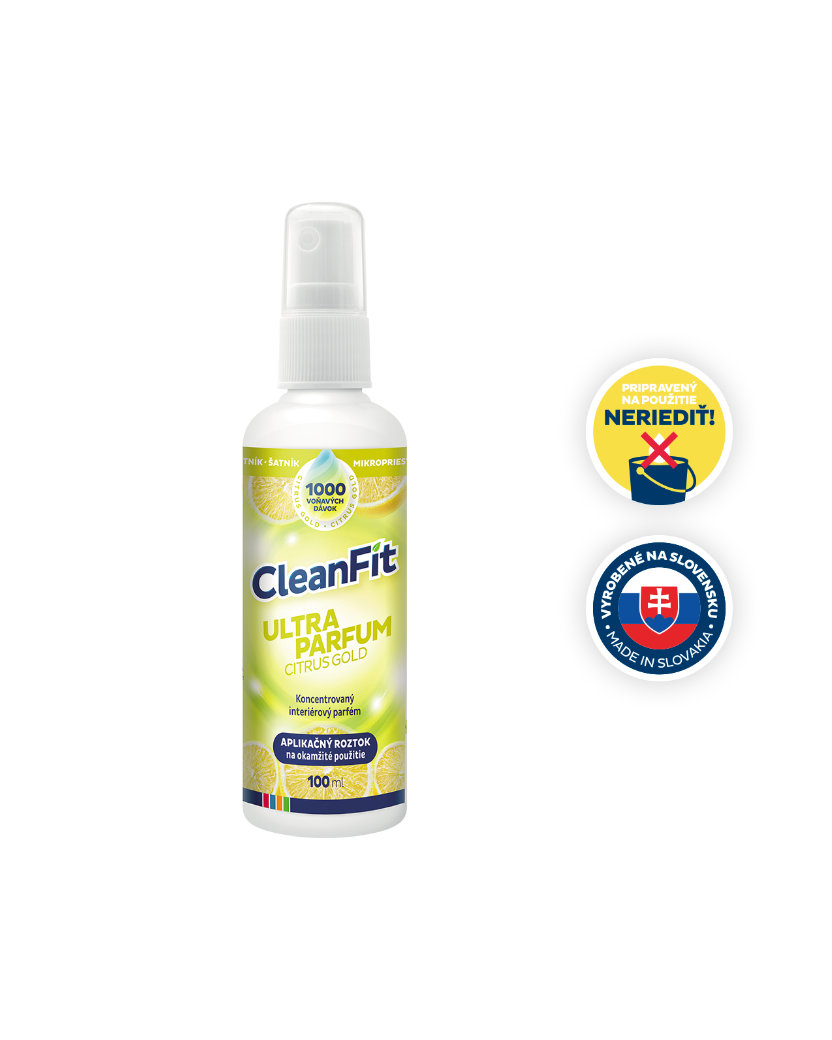 CleanFit Ultra Parfum Citrus Gold Osviežovač 100 ml