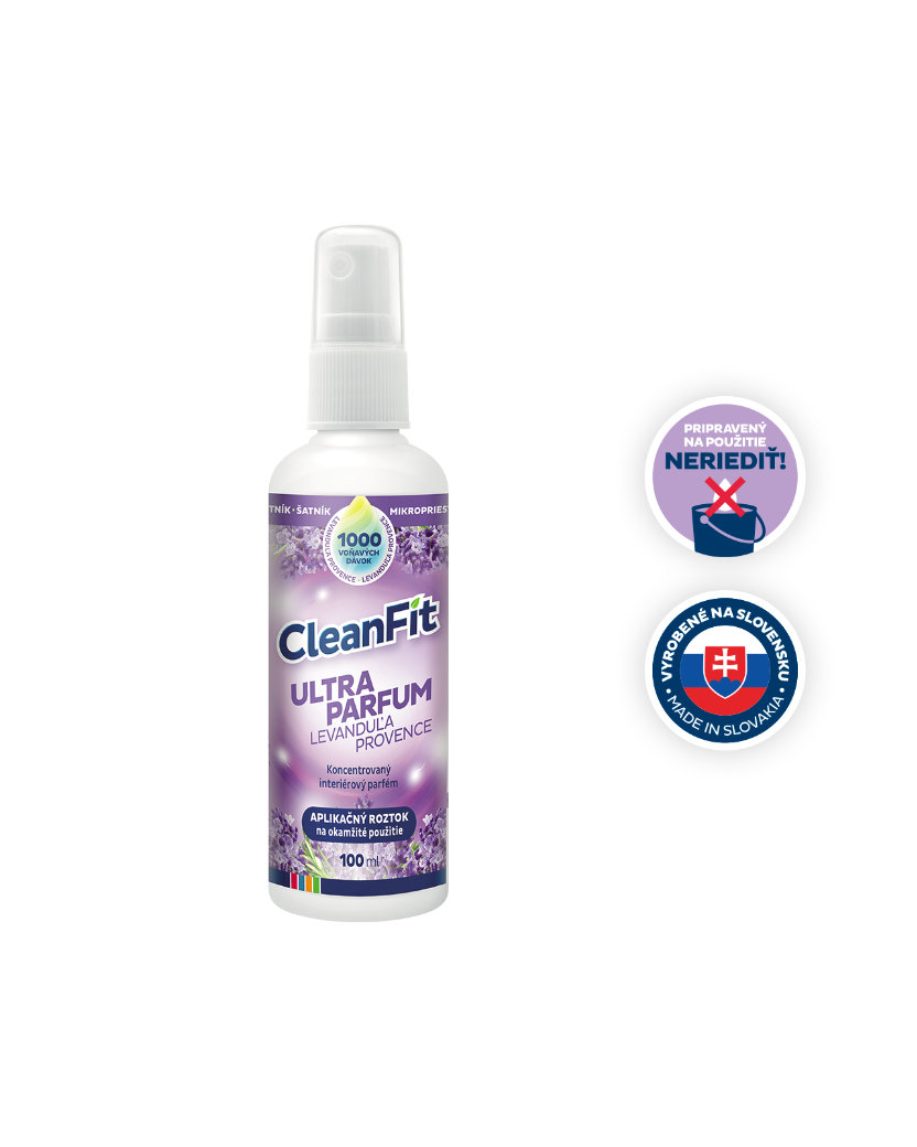 CleanFit Ultra Parfum Levanduľa Provence Osviežovač 100 ml