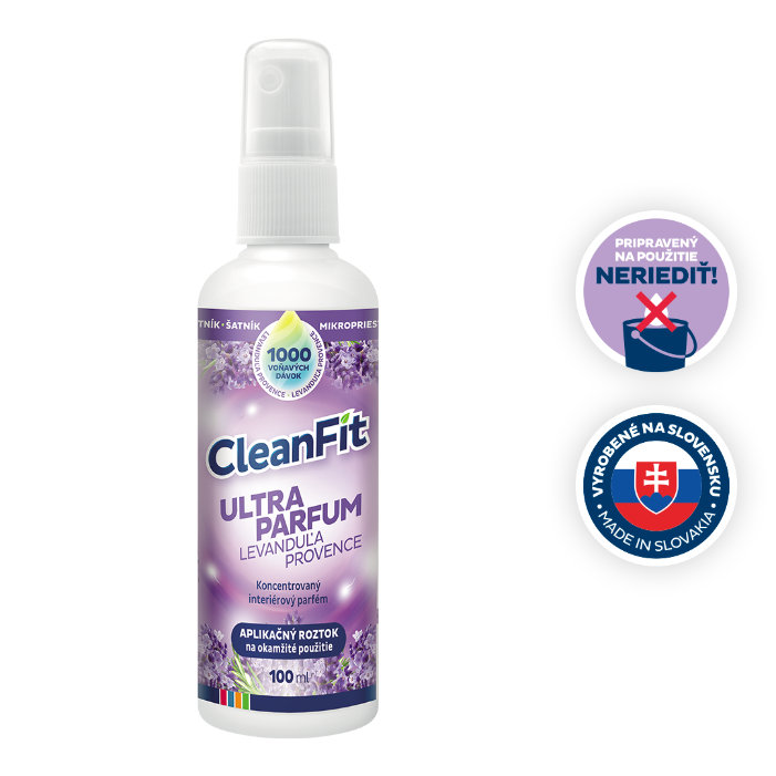 CleanFit Ultra Parfum Levanduľa Provence Osviežovač 100 ml