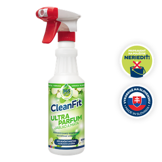 CleanFit Ultra Parfum Jablko a Mäta Osviežovač 550 ml