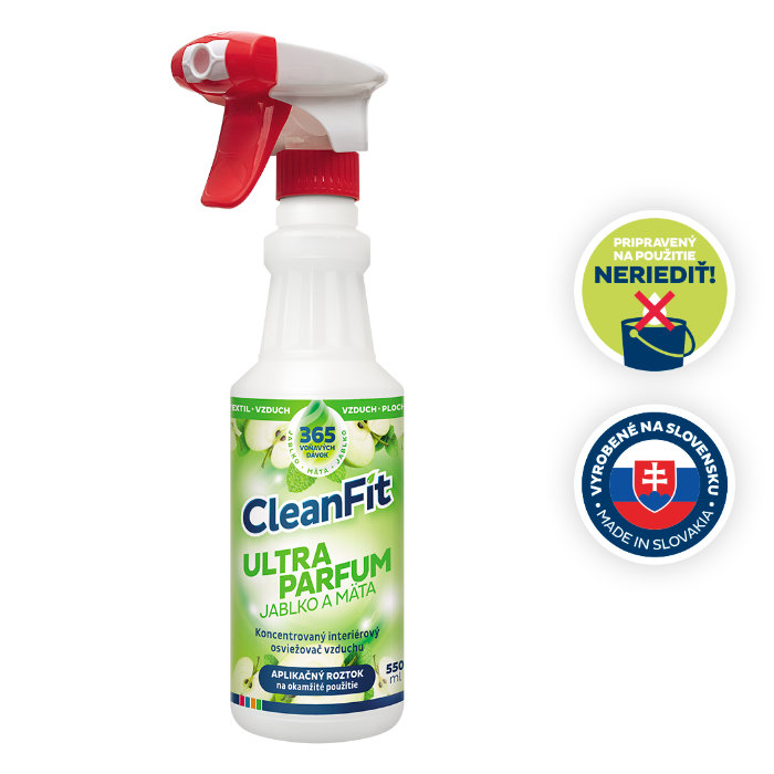 CleanFit Ultra Parfum Jablko a Mäta Osviežovač 550 ml