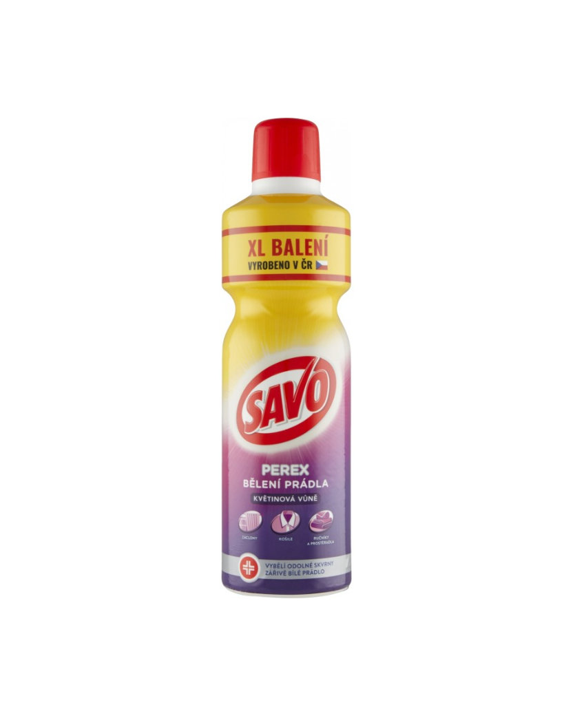 Savo Perex Kvetinová vôňa Parfumovaný prípravok na predpieranie a bielenie bielizne 1,2 L
