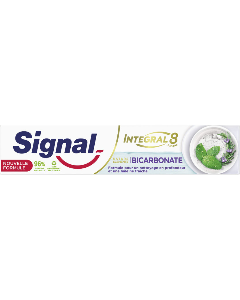 Signal Long Active Nature Elements Baking Soda Clean & Fresh Zubná pasta 75 ml