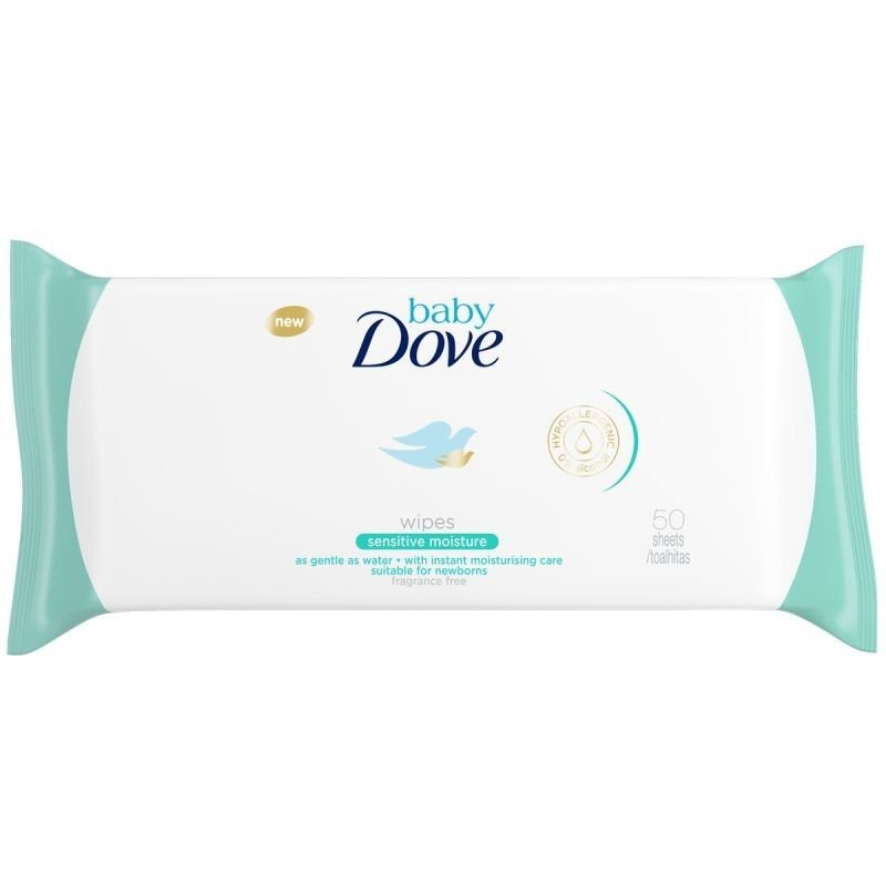 Dove Baby Sensitive Vlhčené utierky 50 ks