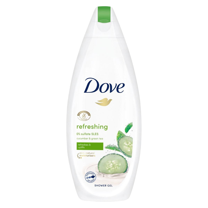 Dove Go Fresh Touch Uhorka & Zelený čaj Sprchový gél 250 ml