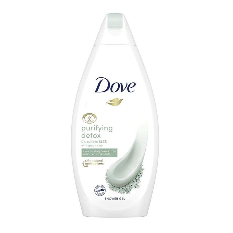 Dove Puryfying Detox Green Clay Sprchový gél 500 ml