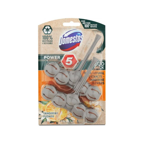 Domestos Power 5 Eco Pack Tangerine Flower WC blok 2 x 55 g