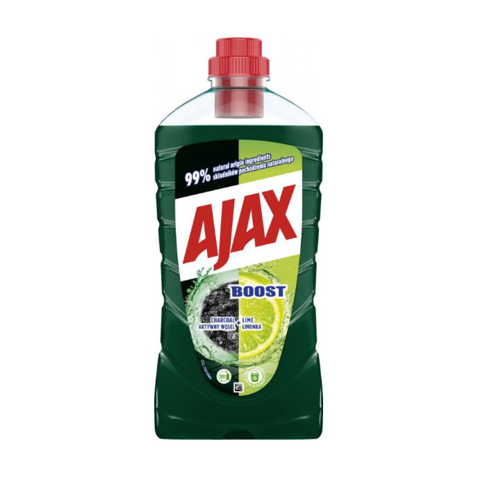 Ajax Boost Charcoal + Lime Univerzálny čistiaci prostriedok 1 L
