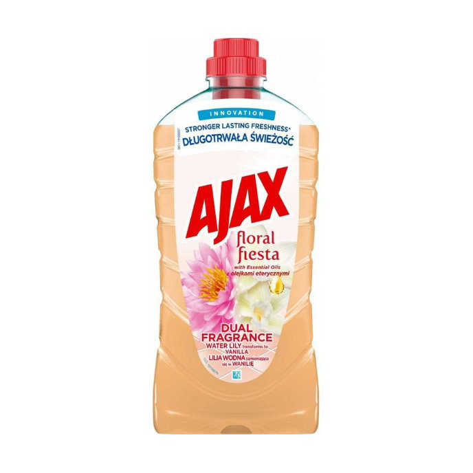 Ajax Floral Fiesta Dual Fragrance Water Lily & Vanilla Čistiaci prostriedok na podlahy 1 L