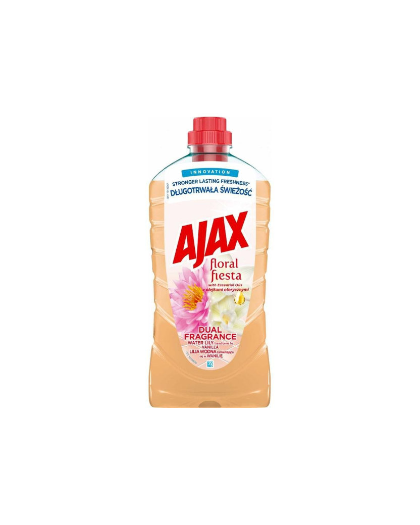 Ajax Floral Fiesta Dual Fragrance Water Lily & Vanilla Čistiaci prostriedok na podlahy 1 L