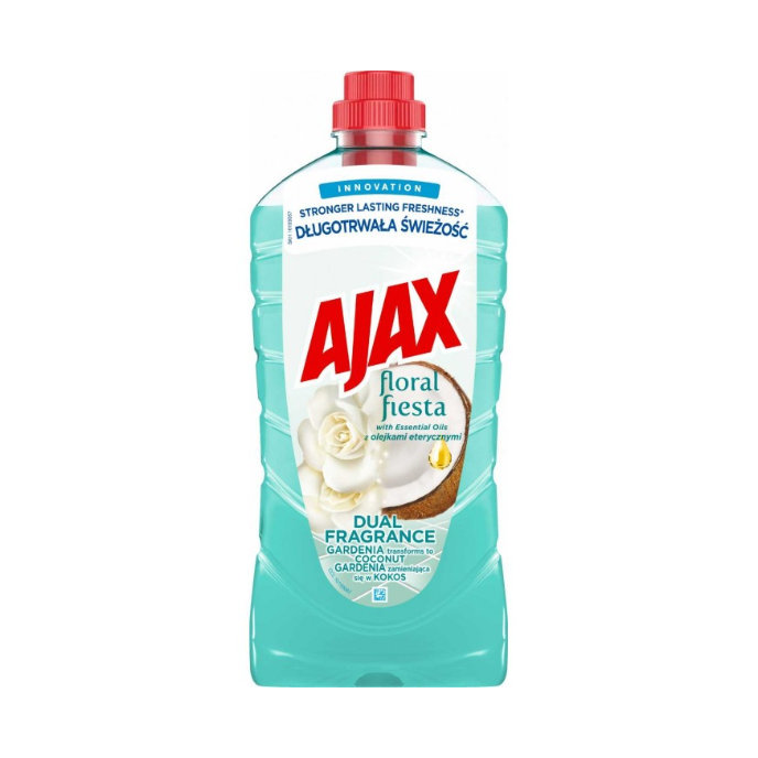 Ajax Floral Fiesta Dual Fragrance Gardenia & Coconut Univerzálny čistiaci prostriedok 1 L