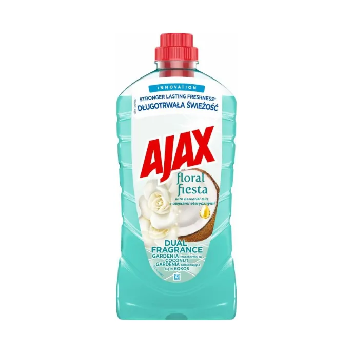 Ajax Floral Fiesta Dual Fragrance Gardenia & Coconut Univerzálny čistiaci prostriedok 1 L