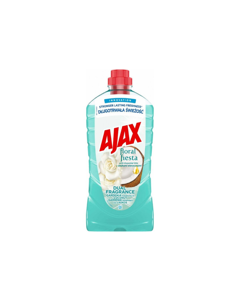 Ajax Floral Fiesta Dual Fragrance Gardenia & Coconut Univerzálny čistiaci prostriedok 1 L