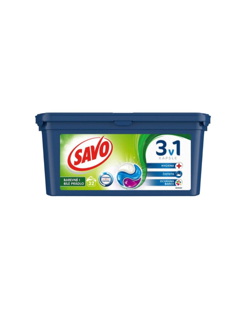 Savo trio-kaps Universal Kapsule na pranie 32 ks