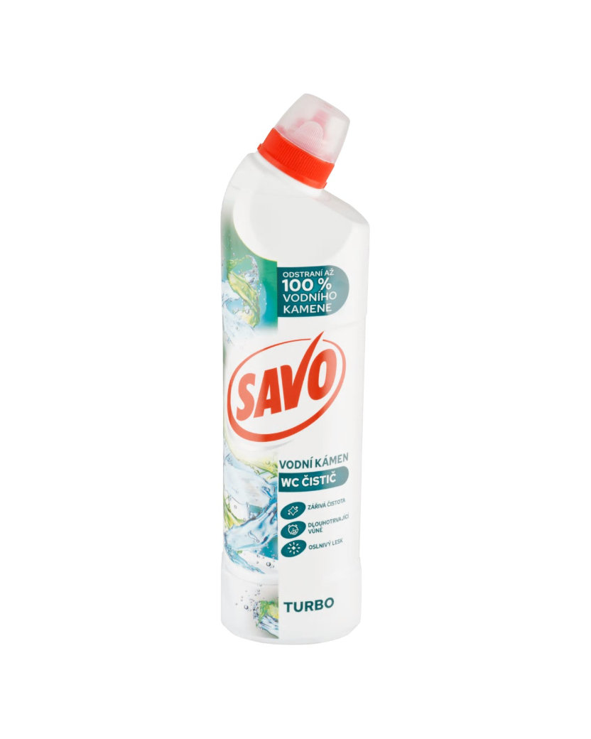 Savo Turbo WC čistič na vodný kameň 700 ml