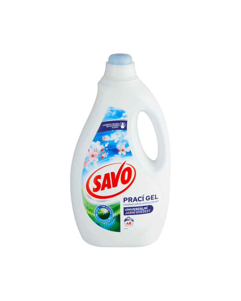 Savo Universal Jarná sviežosť Gélový prací prostriedok 48 PD 2,4 l