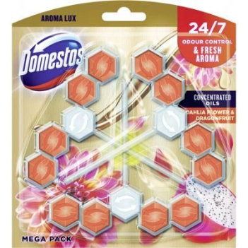 Domestos Aroma Lux Dahlia Flower & Dragonfruit WC blok 3 x 55 g