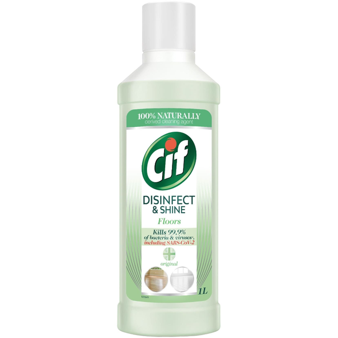 Cif Disinfect and Shine Čistiaci a dezinfekčný prostriedok na podlahy 1 L