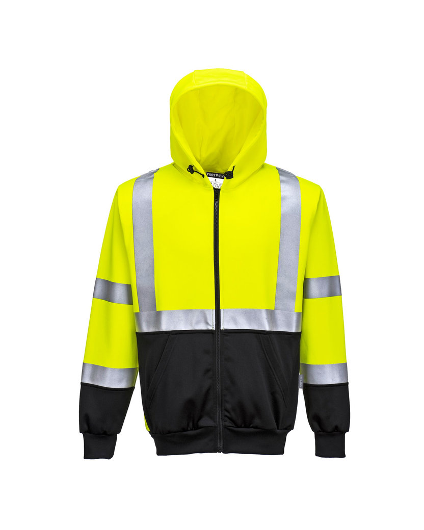Portwest B315 Reflexná mikina s kapucňou