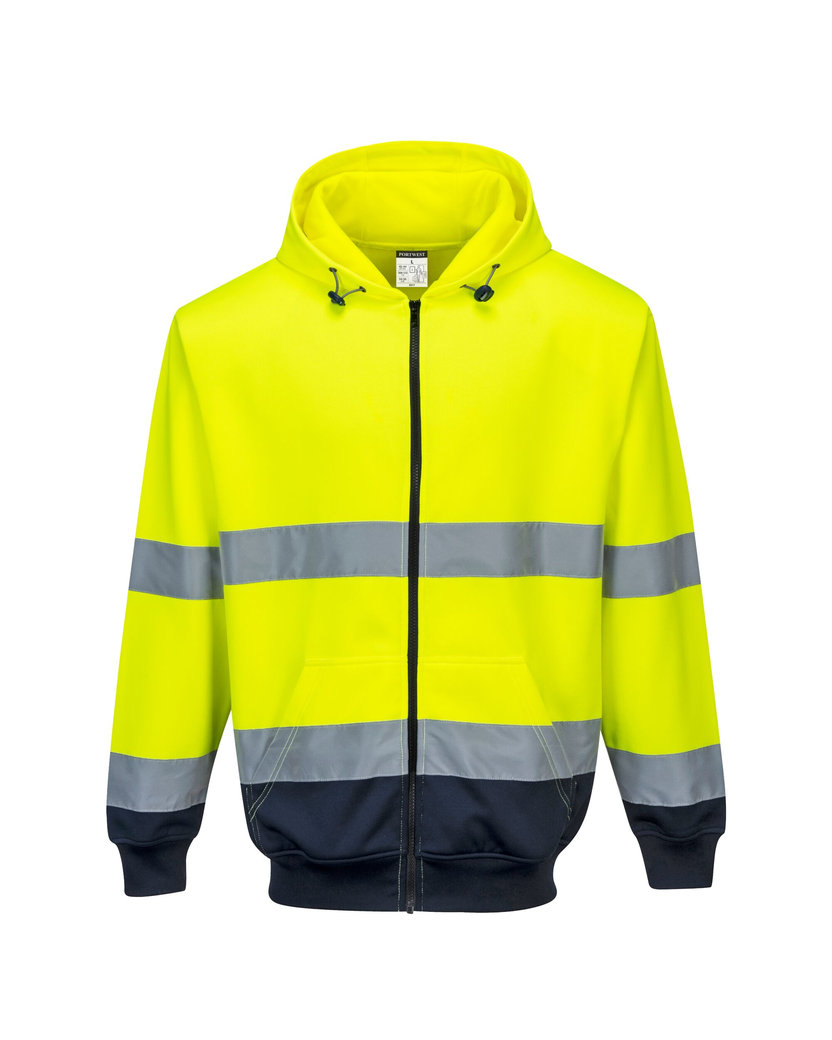 Portwest B317 Reflexná mikina s kapucňou na zips