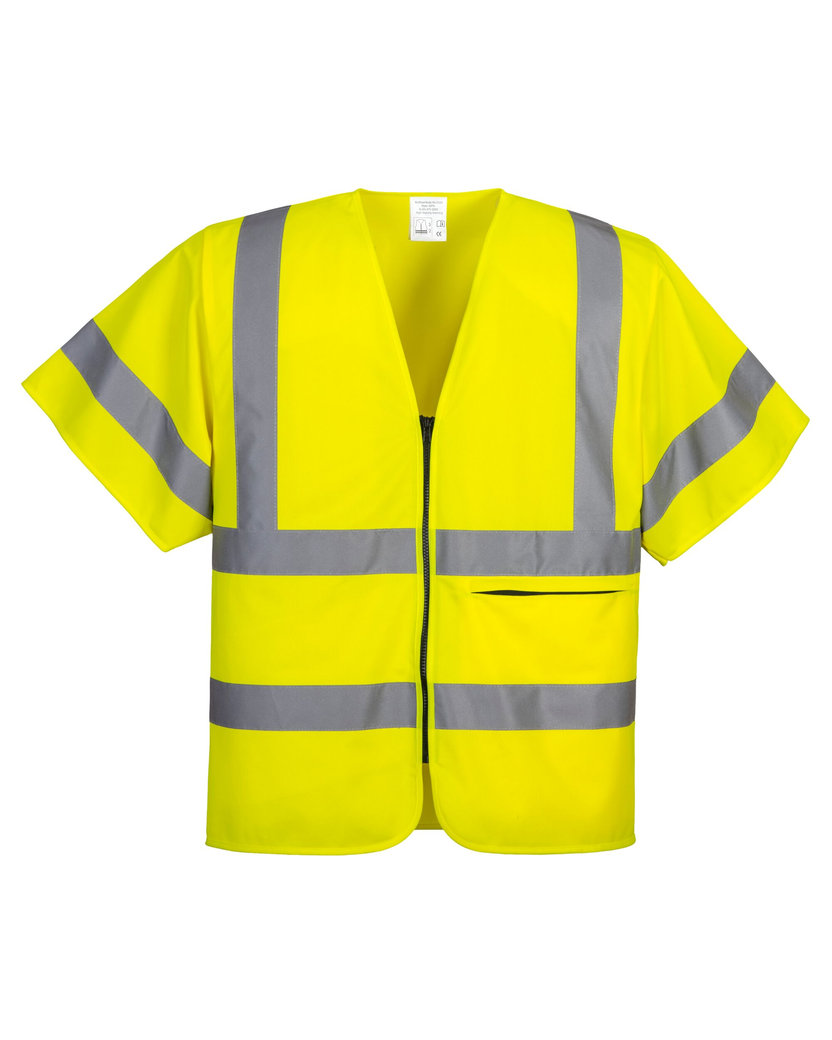 Portwest C372 Reflexná vesta na zips s rukávmi