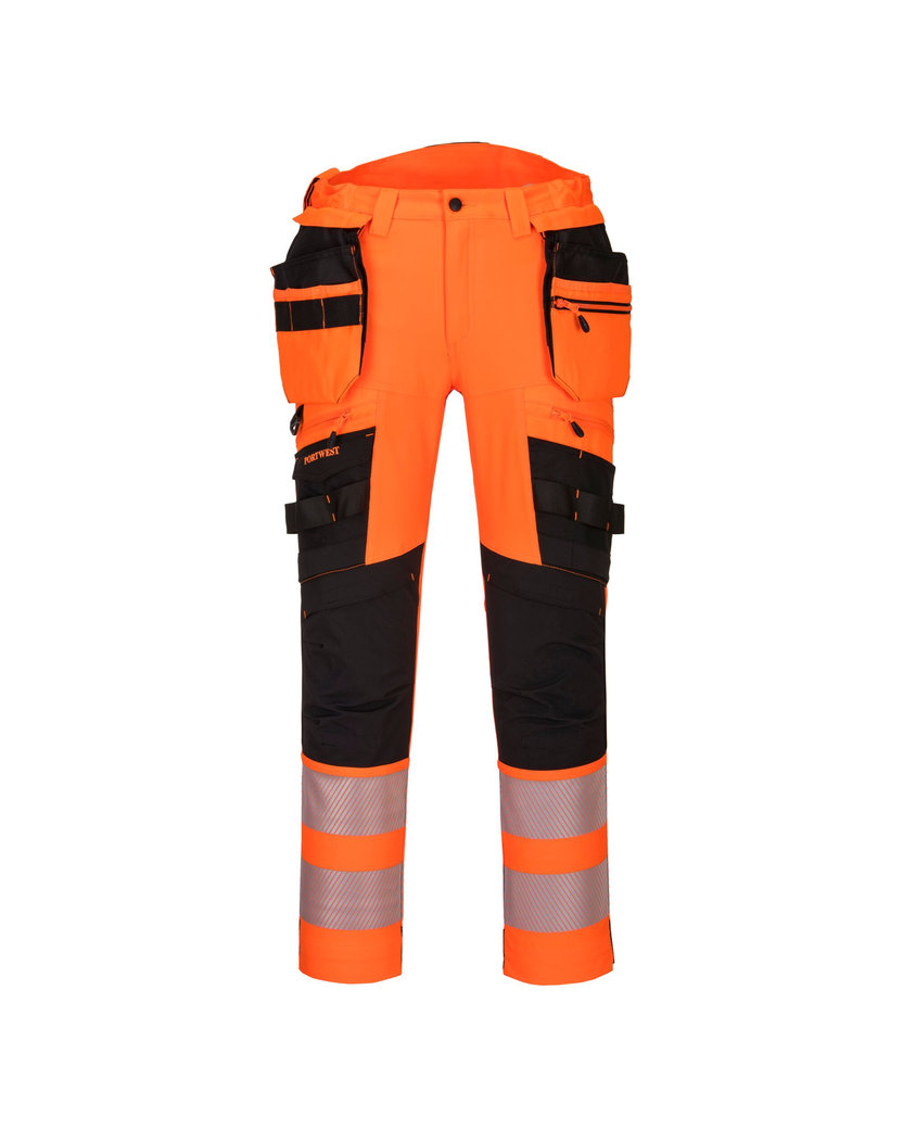 Portwest DX442 DX4 Hi-Vis Reflexné nohavice s odnímateľnými vreckami