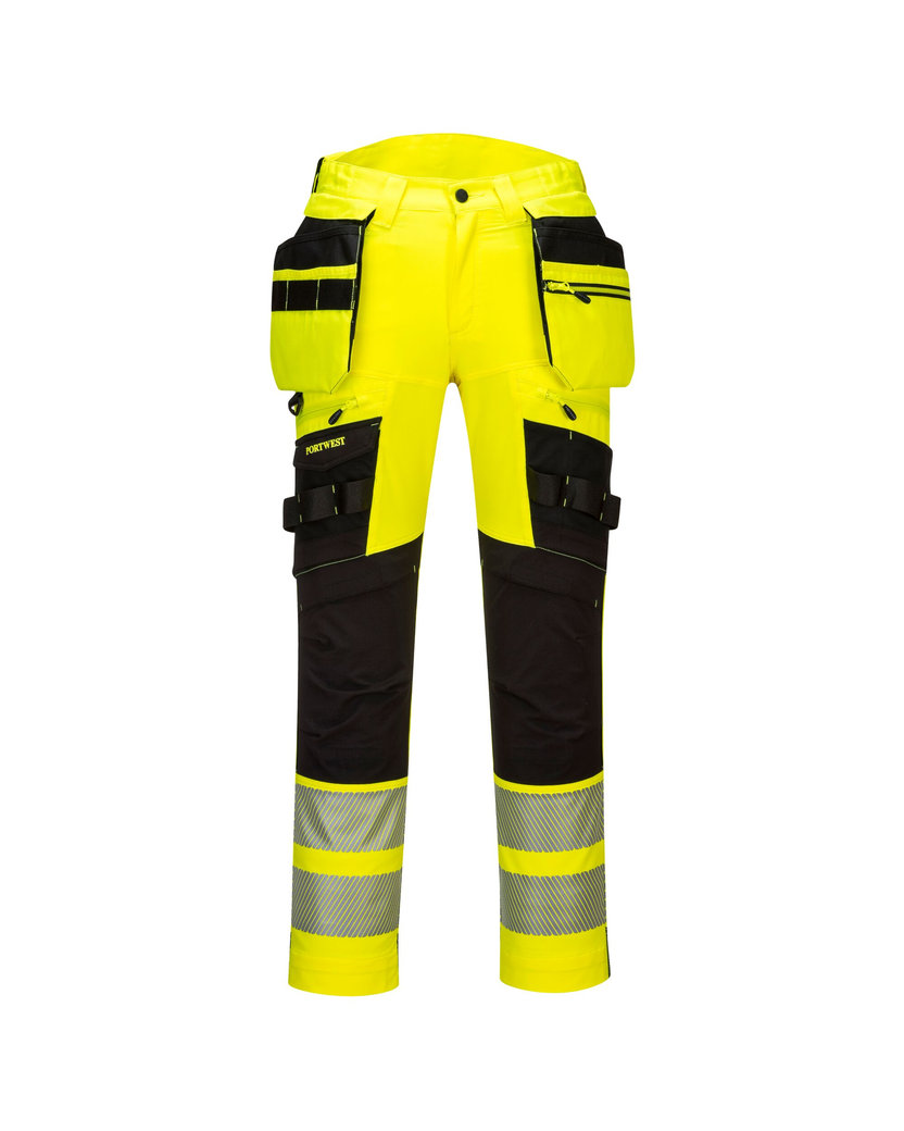 Portwest DX442 DX4 Hi-Vis Reflexné nohavice s odnímateľnými vreckami