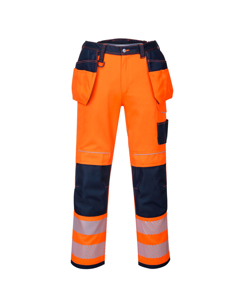 Portwest T501 PW3 Hi-Vis Reflexné pracovné nohavice