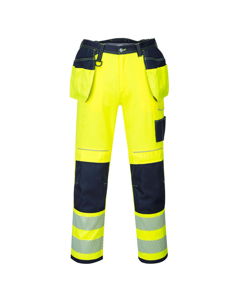 Portwest T501 PW3 Hi-Vis Reflexné pracovné nohavice